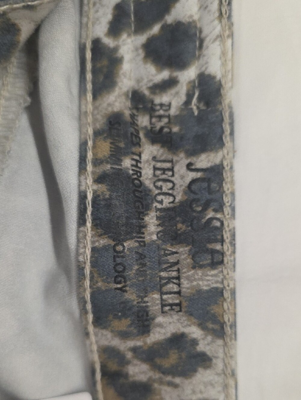 Sound Style Best Jegging Ankle Leopard Print Stretch Jeans Size 10 - Picture 4 of 9